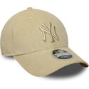 czapki-zakrzywiona-bezowy-tasma-regulowana-9forty-m-crown-cord-new-york-yankees-mlb-new-era