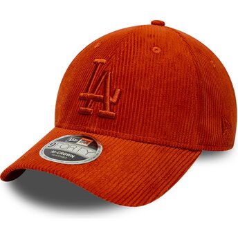 Czapki zakrzywiona pomarańczowy taśma regulowana 9FORTY M-Crown Cord Los Angeles Dodgers MLB New Era