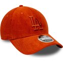 czapki-zakrzywiona-pomaranczowy-tasma-regulowana-9forty-m-crown-cord-los-angeles-dodgers-mlb-new-era