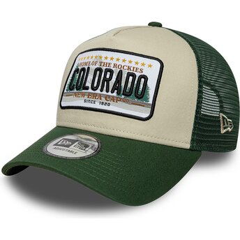 Czapki zakrzywiona zielony snapback A Frame License Plate Colorado New Era