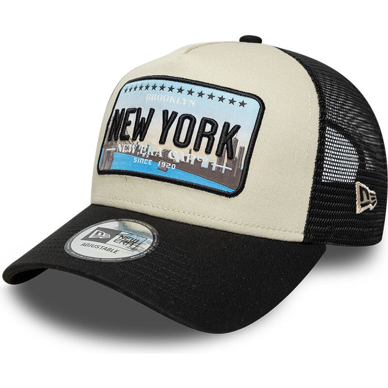 czapki-zakrzywiona-czarny-snapback-a-frame-license-plate-new-york-new-era