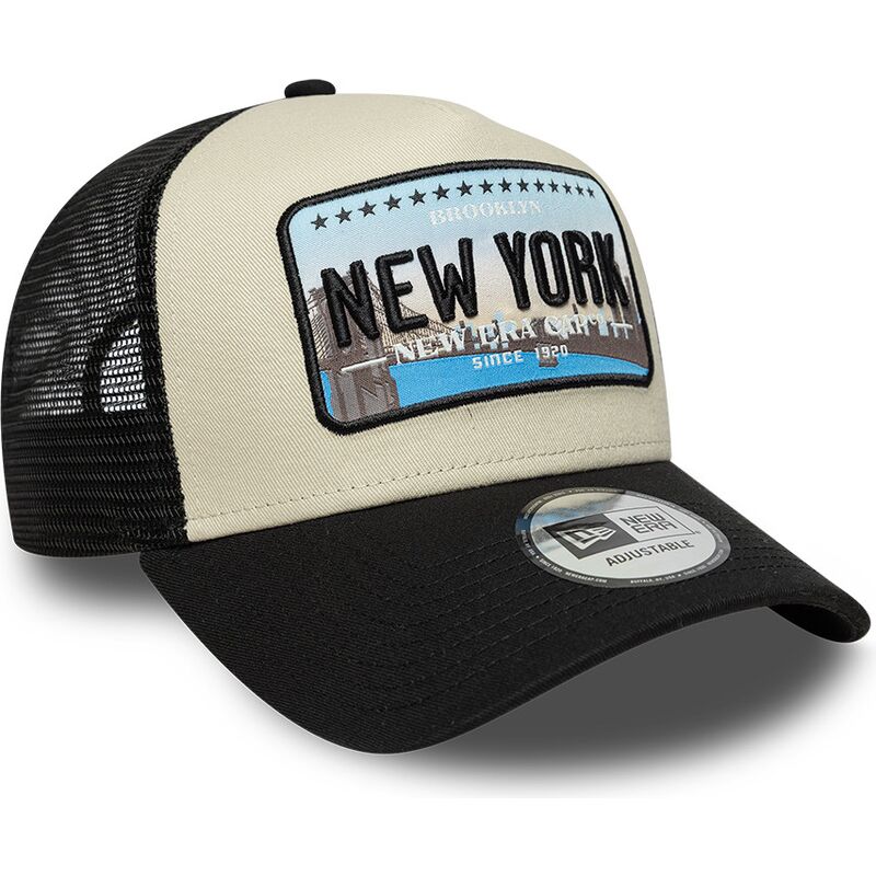 czapki-zakrzywiona-czarny-snapback-a-frame-license-plate-new-york-new-era