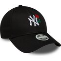 czapki-zakrzywiona-czarny-tasma-regulowana-9forty-flower-icon-new-york-yankees-mlb-new-era