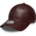 czapki-zakrzywiona-brazowy-snapback-9forty-m-crown-pu-diamante-new-york-yankees-mlb-new-era