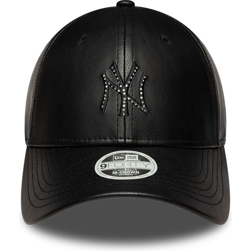 czapki-zakrzywiona-czarny-snapback-9forty-m-crown-pu-diamante-new-york-yankees-mlb-new-era