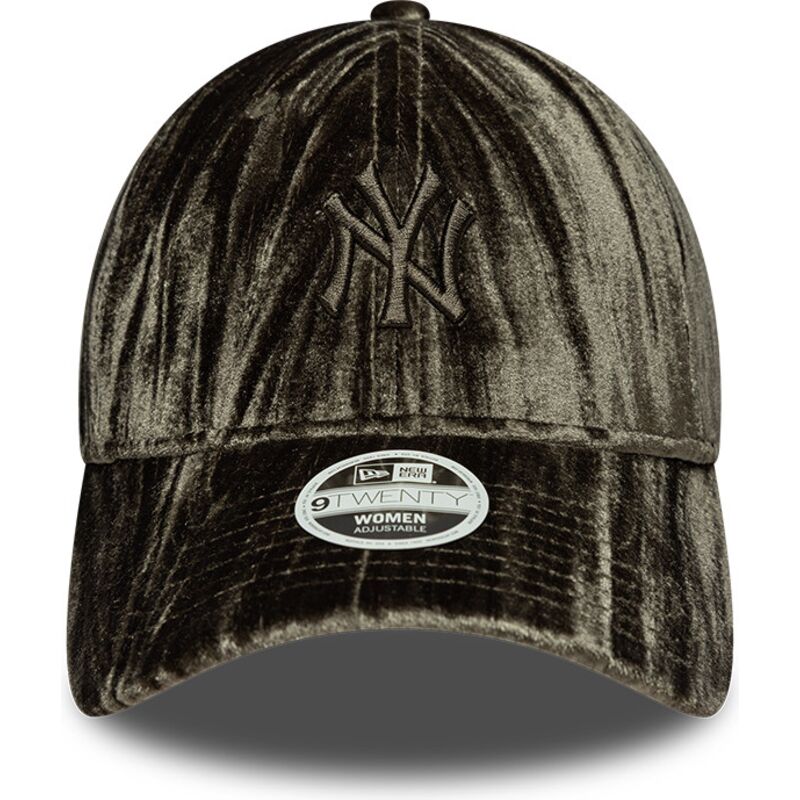 czapki-zakrzywiona-zielony-tasma-regulowana-9twenty-velour-new-york-yankees-mlb-new-era