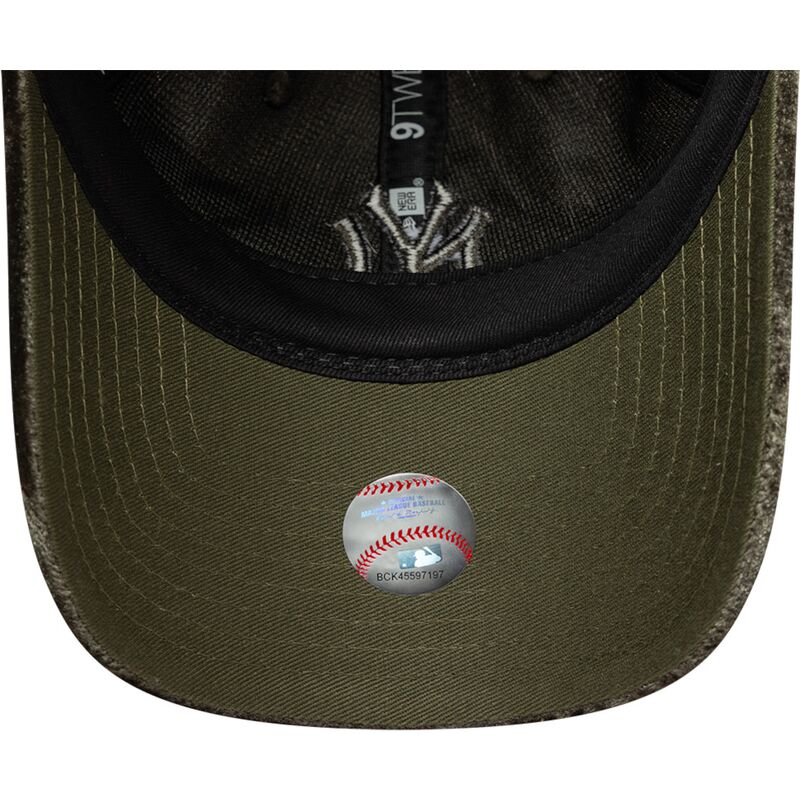 czapki-zakrzywiona-zielony-tasma-regulowana-9twenty-velour-new-york-yankees-mlb-new-era