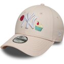 czapki-zakrzywiona-roz-tasma-regulowana-dla-dziecka-9forty-food-icon-cupcake-new-york-yankees-mlb-new-era