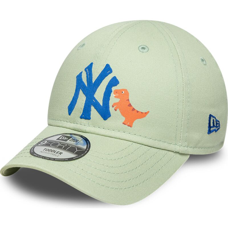 czapki-zakrzywiona-zielony-tasma-regulowana-dla-dziecka-9forty-dino-icon-new-york-yankees-mlb-new-era