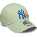czapki-zakrzywiona-zielony-tasma-regulowana-dla-dziecka-9forty-dino-icon-new-york-yankees-mlb-new-era