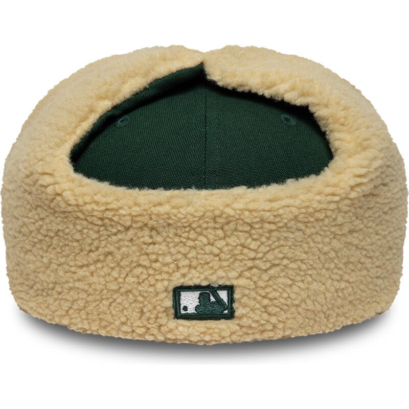 czapki-plaska-zielony-dopasowany-59fifty-dogear-world-series-oakland-athletics-mlb-new-era