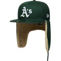 czapki-plaska-zielony-dopasowany-59fifty-dogear-world-series-oakland-athletics-mlb-new-era
