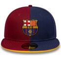 czapki-plaska-wielokolorowy-dopasowany-59fifty-9fifty-poly-fc-barcelona-laliga-new-era