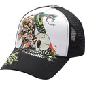 czapki-zakrzywiona-czarny-snapback-snake-and-skull-ed-hardy