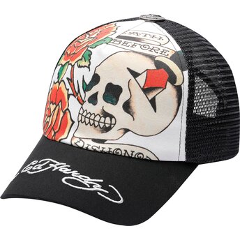 Czapki zakrzywiona czarny snapback Before Dishonor Ed Hardy
