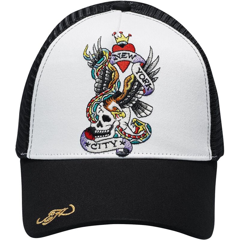 czapki-zakrzywiona-czarny-snapback-nyc-ed-hardy
