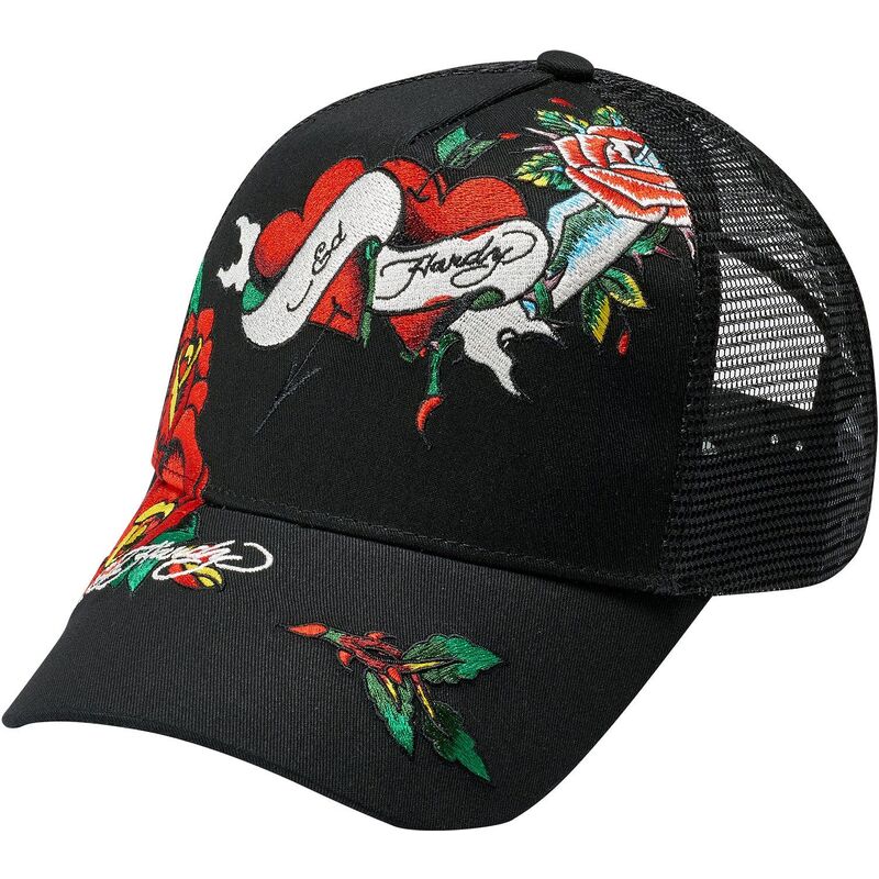 czapki-zakrzywiona-czarny-snapback-love-ed-ed-hardy