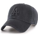 czapki-zakrzywiona-czarny-tasma-regulowana-clean-up-tonal-los-angeles-dodgers-mlb-47-brand