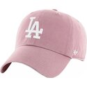 czapki-zakrzywiona-roz-tasma-regulowana-clean-up-mauve-los-angeles-dodgers-mlb-47-brand