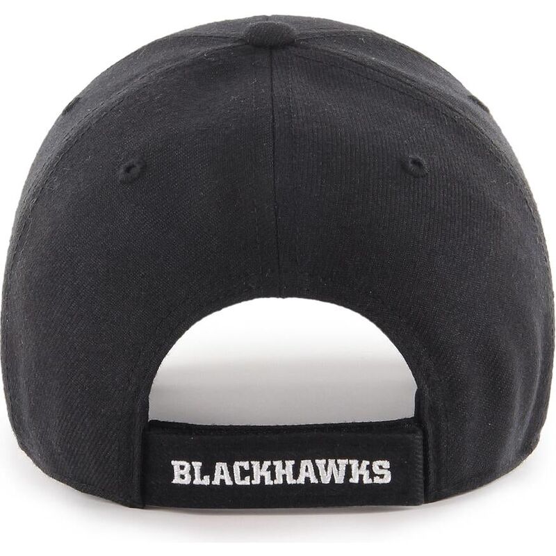 czapki-zakrzywiona-czarny-tasma-regulowana-mvp-chicago-blackhawks-nhl-47-brand