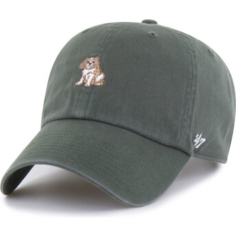 Czapki zakrzywiona zielony taśma regulowana Clean Up Base Runner Icon Dog 47 Brand