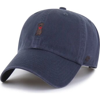 Czapki zakrzywiona granatowy taśma regulowana Clean Up Base Runner Icon Dog Vintage Navy 47 Brand