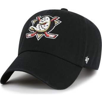 Czapki zakrzywiona czarny taśma regulowana Clean Up Anaheim Ducks NHL 47 Brand