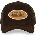 czapki-zakrzywiona-brazowy-snapback-fur14-von-dutch
