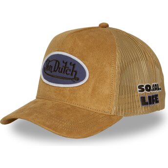 Czapki zakrzywiona brązowy snapback FUR17 Von Dutch