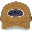 czapki-zakrzywiona-brazowy-snapback-fur17-von-dutch