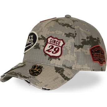 Czapki zakrzywiona kamuflaż snapback KAMO03 Von Dutch