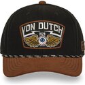 czapki-zakrzywiona-brazowy-snapback-sem16-von-dutch