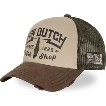 Czapki zakrzywiona brązowy snapback CREW40 Von Dutch