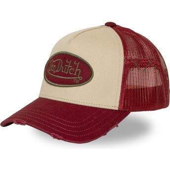 Czapki zakrzywiona czerwony snapback USED 16 Von Dutch