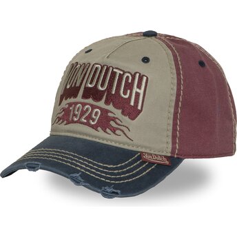 Czapki zakrzywiona wielokolorowy taśma regulowana RETRO15 Von Dutch