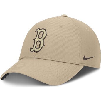 Czapki zakrzywiona beżowy taśma regulowana Club Structured Uv Poly Ripstop Boston Red Sox MLB Nike
