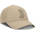 czapki-zakrzywiona-bezowy-tasma-regulowana-club-structured-uv-poly-ripstop-boston-red-sox-mlb-nike