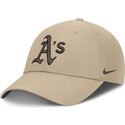 czapki-zakrzywiona-bezowy-tasma-regulowana-structured-uv-poly-ripstop-oakland-athletics-mlb-nike