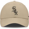czapki-zakrzywiona-bezowy-tasma-regulowana-club-structured-uv-poly-ripstop-chicago-white-sox-mlb-nike
