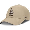 czapki-zakrzywiona-bezowy-tasma-regulowana-club-structured-uv-poly-ripstop-los-angeles-dodgers-mlb-nike
