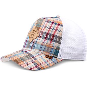 Czapki zakrzywiona wielokolorowy snapback HFT Patch Check Turquoise Djinns