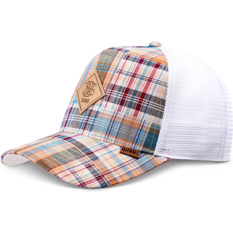 czapki-zakrzywiona-wielokolorowy-snapback-hft-patch-check-turquoise-djinns