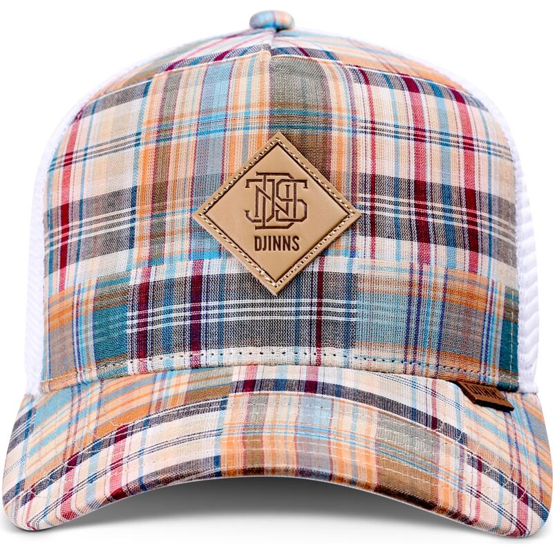czapki-zakrzywiona-wielokolorowy-snapback-hft-patch-check-turquoise-djinns
