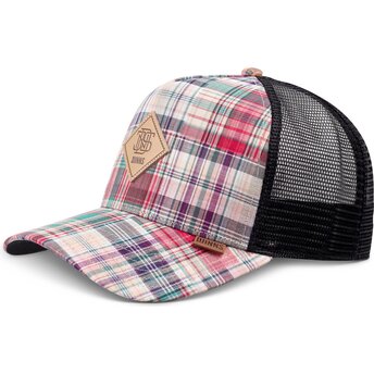Czapki zakrzywiona wielokolorowy snapback HFT Patch Check Red Djinns