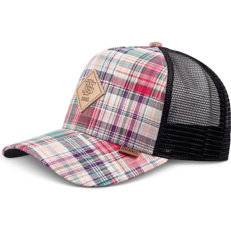 czapki-zakrzywiona-wielokolorowy-snapback-hft-patch-check-red-djinns