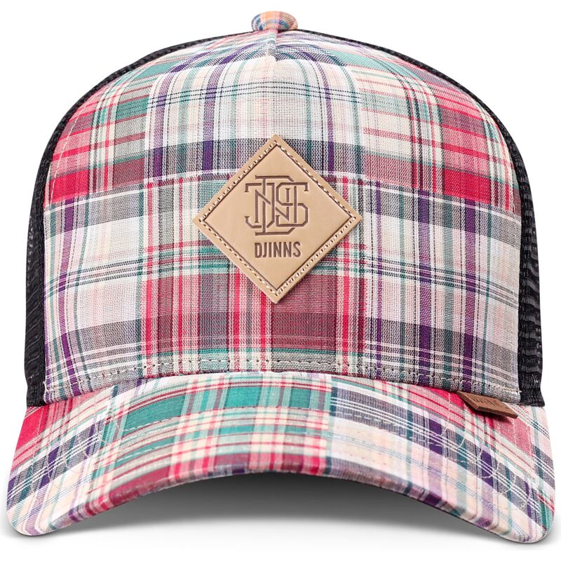 czapki-zakrzywiona-wielokolorowy-snapback-hft-patch-check-red-djinns