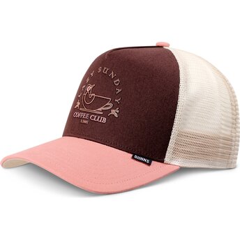 Czapki zakrzywiona brązowy snapback rosa HFT Lazy Bird Djinns