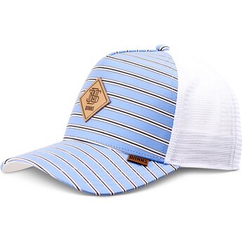 Czapki zakrzywiona niebieski snapback HFT Business Stripe Djinns