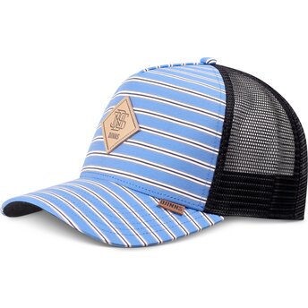 Czapki zakrzywiona niebieski snapback HFT Business Stripe Djinns