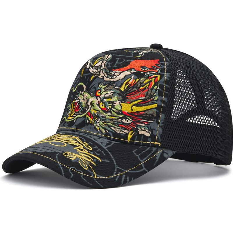 czapki-zakrzywiona-czarny-snapback-crawling-ed-hardy